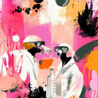 Faunafair style, Midjourney V6.1: editorial illustration for popular scientific magazine cover