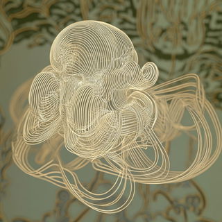 Torii Static style, Midjourney V6.1: abstract 3D render