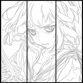 Torii Static style, Midjourney V6.1: black-and-white manga comic strip