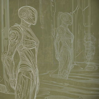 Torii Static style, Midjourney V6.1: cinematic shot from sci-fi movie