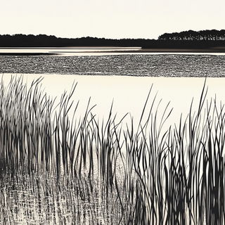Pastelhydria style, Midjourney V6.1: realistic landscape photograph of quiet dawn