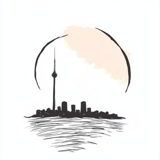 Splattermarine style, Midjourney V6.1: bold minimalist logo design for Istanbul city municipal services
