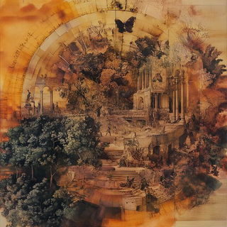 Faunabloom style, Midjourney V6.1: classical 18th-century oil painting