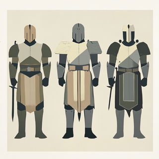Duneburin style, Midjourney V6.1: concept art character design of retropunk steam knight
