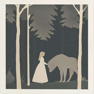 Duneburin style, Midjourney V6.1: retro fairy-tale illustration