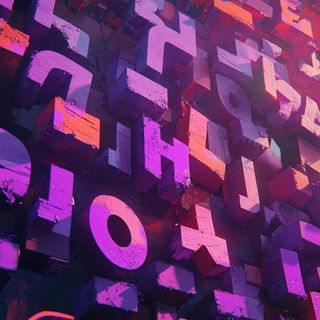 Contourgloam style, Midjourney V6.1: typographic composition with large letters
