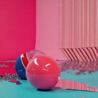 Via Alba style, Midjourney V6.1: abstract 3D render
