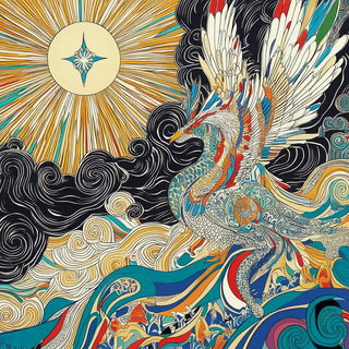 Machinolith style, Midjourney V6.1: traditional folk art