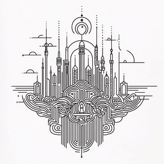 Machinolith style, Midjourney V6.1: bold minimalist logo design for Istanbul city municipal services