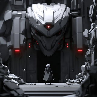 Migrant Starboard style, Midjourney V6.1: cinematic shot from sci-fi movie