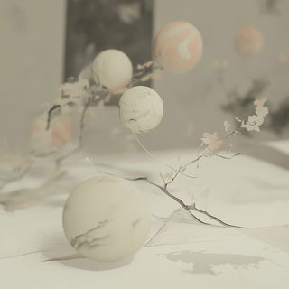 Cryostage style, Midjourney V6.1: abstract 3D render