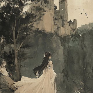 Cryostage style, Midjourney V6.1: retro fairy-tale illustration