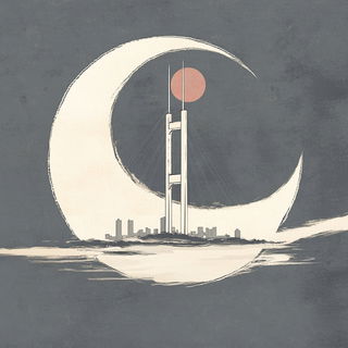 Cryostage style, Midjourney V6.1: bold minimalist logo design for Istanbul city municipal services