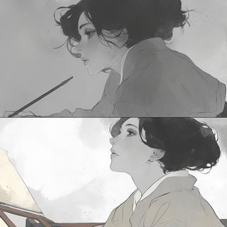 Cryostage style, Midjourney V6.1: black-and-white manga comic strip