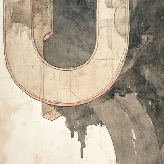 Cryostage style, Midjourney V6.1: typographic composition with large letters