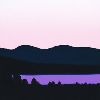 Tealphantasmics style, Midjourney V6.1: realistic landscape photograph of quiet dawn