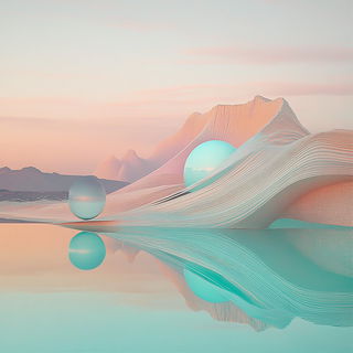 Terrarium Tier style, Midjourney V6.1: abstract 3D render