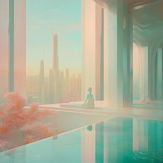 Terrarium Tier style, Midjourney V6.1: megacity with futuristic bioarchitecture