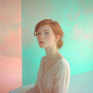 Terrarium Tier style, Midjourney V6.1: photographic portrait of female protagonist