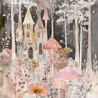 Embercliff Striation style, Midjourney V6.1: retro fairy-tale illustration