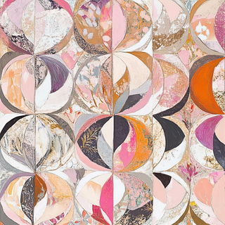 Embercliff Striation style, Midjourney V6.1: creative pattern composition