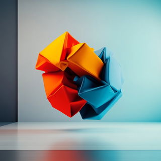 Ornathalume style, Midjourney V6.1: abstract 3D render
