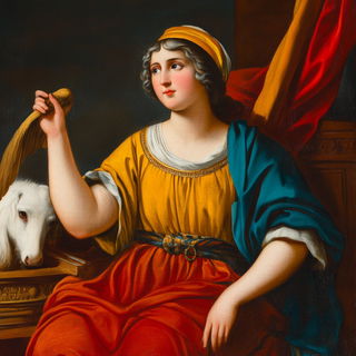 Ornathalume style, Midjourney V6.1: classical 18th-century oil painting