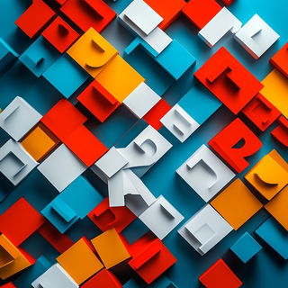 Ornathalume style, Midjourney V6.1: typographic composition with large letters