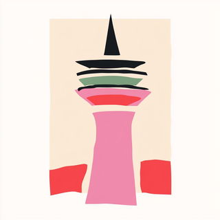 Hollowhill Presswork style, Midjourney V6.1: bold minimalist logo design for Istanbul city municipal services