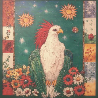 Blackline Astral Folklore style, Midjourney V6.1: traditional folk art