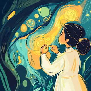Paleored Fossilarium style, Midjourney V6.1: editorial illustration for popular scientific magazine cover