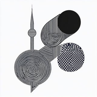 Spherette style, Midjourney V6.1: bold minimalist logo design for Istanbul city municipal services