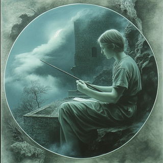 Crosshatch Orogeny style, Midjourney V6.1: classical 18th-century oil painting