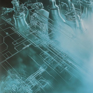 Crosshatch Orogeny style, Midjourney V6.1: technical infrastructure blueprint schematics