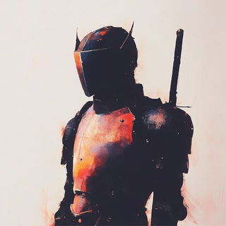 Duskisometrica style, Midjourney V6.1: concept art character design of retropunk steam knight