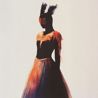 Duskisometrica style, Midjourney V6.1: haute-couture fashion outfit