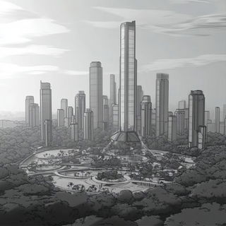 Ornacurva style, Midjourney V6.1: megacity with futuristic bioarchitecture