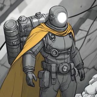 Ornacurva style, Midjourney V6.1: concept art character design of retropunk steam knight