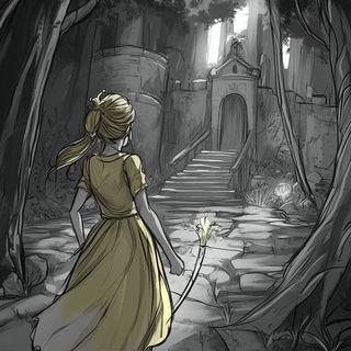 Ornacurva style, Midjourney V6.1: retro fairy-tale illustration