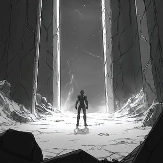 Ornacurva style, Midjourney V6.1: cinematic shot from sci-fi movie