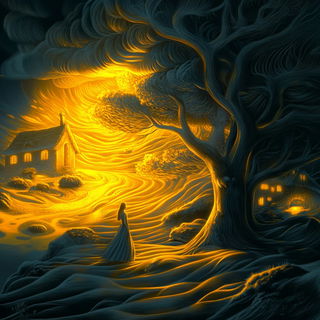 Clayframe Minimalism style, Midjourney V6.1: retro fairy-tale illustration