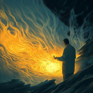 Clayframe Minimalism style, Midjourney V6.1: editorial illustration for popular scientific magazine cover