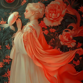 Pyroclastum style, Midjourney V6.1: retro fairy-tale illustration