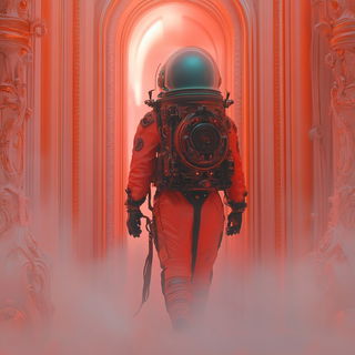 Pyroclastum style, Midjourney V6.1: cinematic shot from sci-fi movie