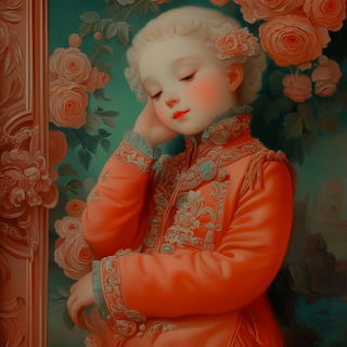 Pyroclastum style, Midjourney V6.1: classical 18th-century oil painting