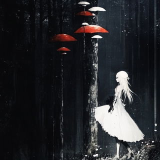 Needle Eden style, Midjourney V6.1: retro fairy-tale illustration
