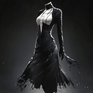 Needle Eden style, Midjourney V6.1: haute-couture fashion outfit