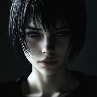 Needle Eden style, Midjourney V6.1: photographic portrait of female protagonist