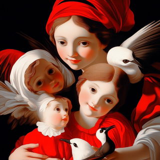 Cliffmaskism style, Midjourney V6.1: classical 18th-century oil painting