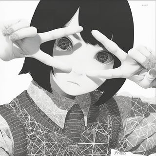 Ornascale style, Midjourney V6.1: black-and-white manga comic strip